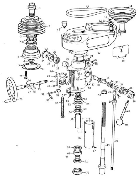 bridgeport series 1 cnc milling machine|bridgeport mill parts diagram.